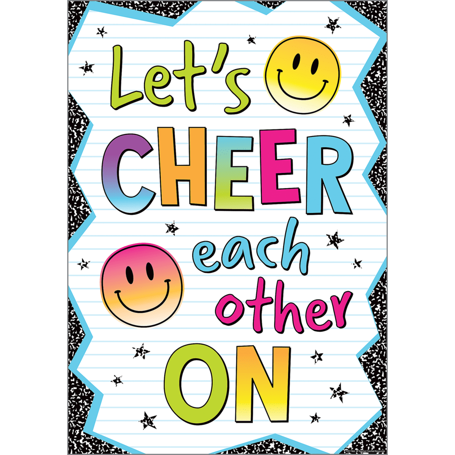 Brights 4Ever Let’s Cheer Each Other On Positive Poster-Posters-Tools 4 Teaching-Classroom Decor and More