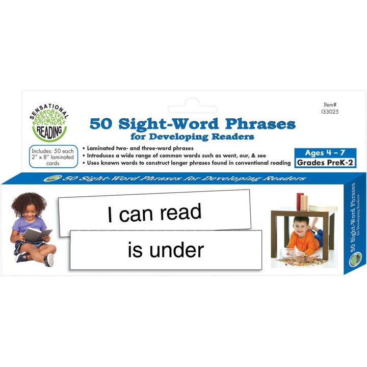 50 Sight-Word Phrases for Developing Readers-Subjects - Reading - Sight Words-Tools 4 Teaching-Classroom Decor and More