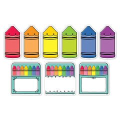Core Decor Doodle Crayons 6" Designer Cut-Outs-Accents-Tools 4 Teaching-Classroom Decor and More