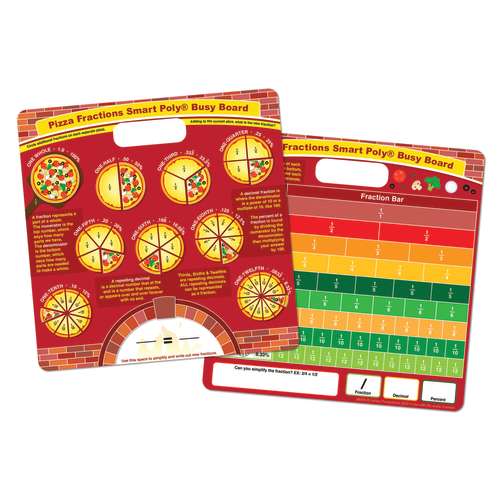Pizza Fractions Busy Board-Dry Erase-Tools 4 Teaching-Classroom Decor and More