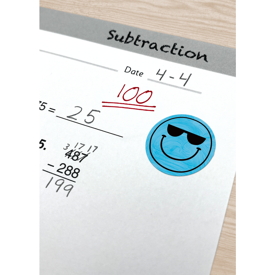 Brights 4Ever Smiley Faces Stickers-Stickers-Tools 4 Teaching-Classroom Decor and More