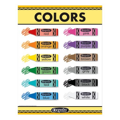 Crayola Colors-Charts-Tools 4 Teaching-Classroom Decor and More
