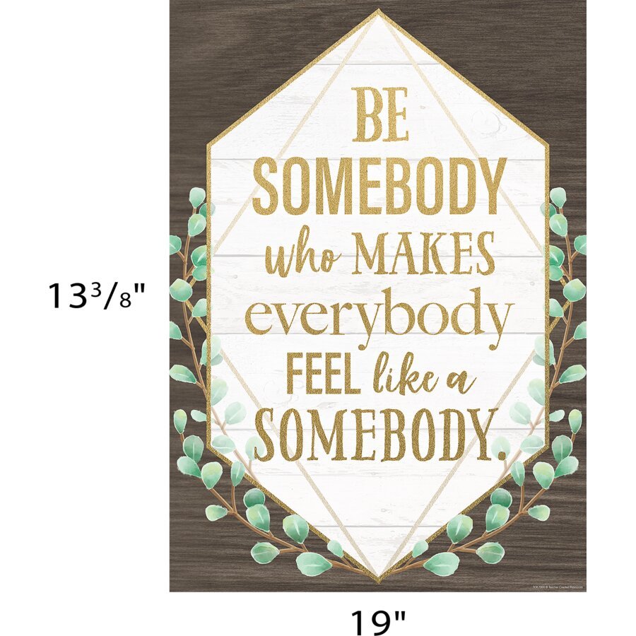 Be Somebody Who Makes Everybody Feel like a Somebody Positive Poster-Posters-Tools 4 Teaching-Classroom Decor and More