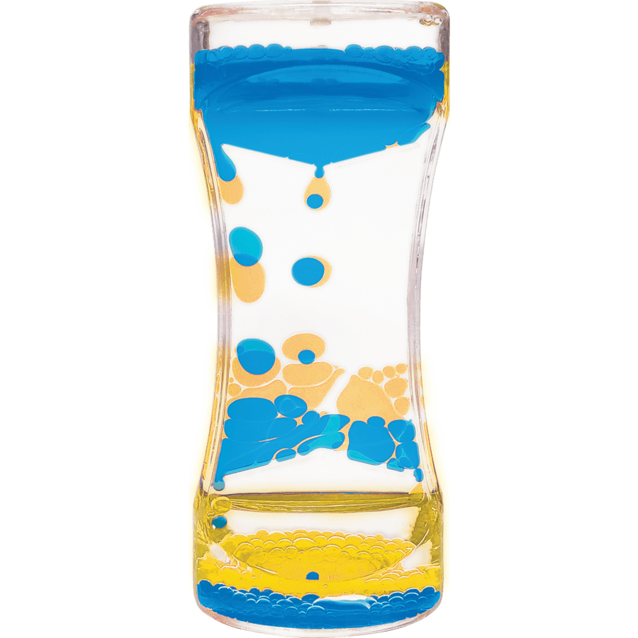 Blue & Yellow Liquid Motion Bubbler-Fidgets-Tools 4 Teaching-Classroom Decor and More