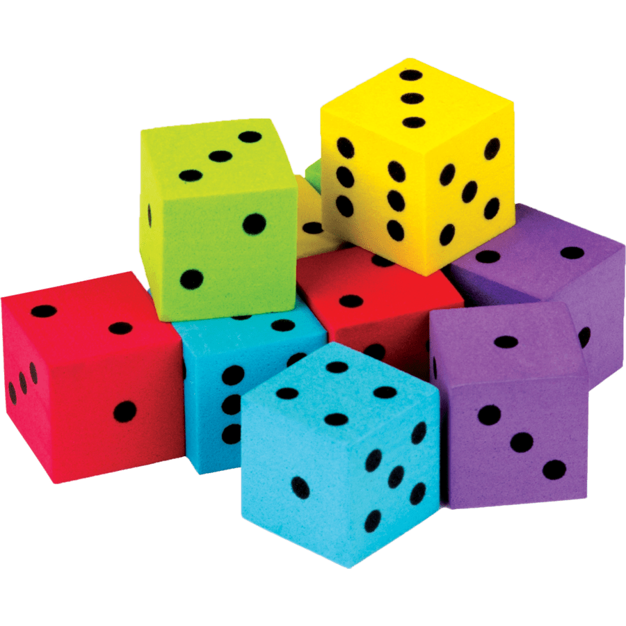 Colorful Dice 20-Pack-Numbers, Counting & Sorting-Tools 4 Teaching-Classroom Decor and More