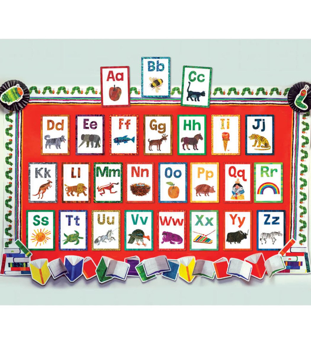 World of Eric Carle™ Alphabet Bulletin Board Set Grade PK-2-Bulletin Board Sets-Tools 4 Teaching-Classroom Decor and More