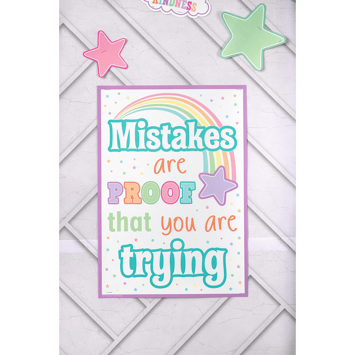 Pastel Pop Mistakes Are Proof That You Are Trying Positive Poster-Posters-Tools 4 Teaching-Classroom Decor and More