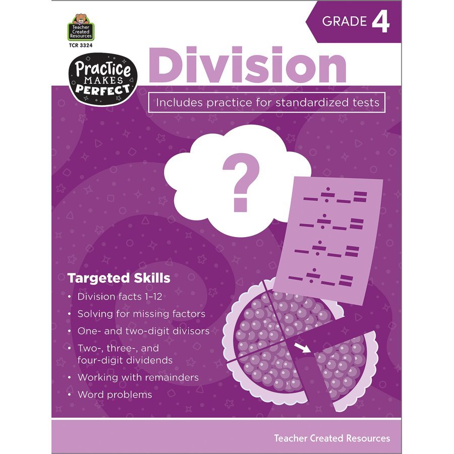 Practice Makes Perfect: Division Grade 4-Multiplication & Division-Tools 4 Teaching-Classroom Decor and More