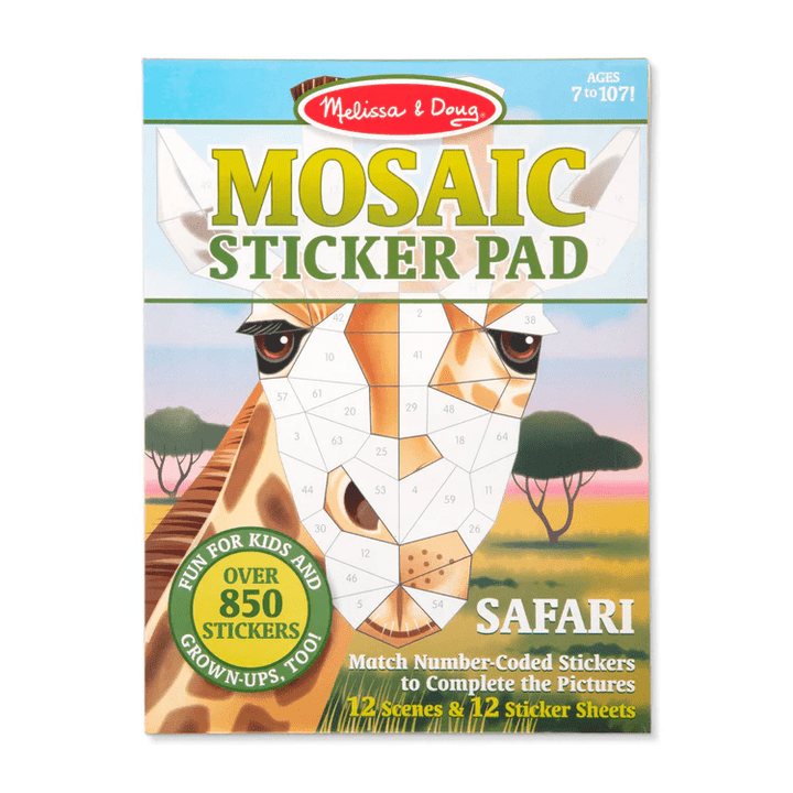 Mosaic Sticker Pad - Safari-Activity Pads-Tools 4 Teaching-Classroom Decor and More