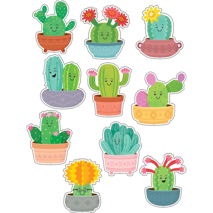 Happy Cactus Crew Accents-Accents-Tools 4 Teaching-Classroom Decor and More