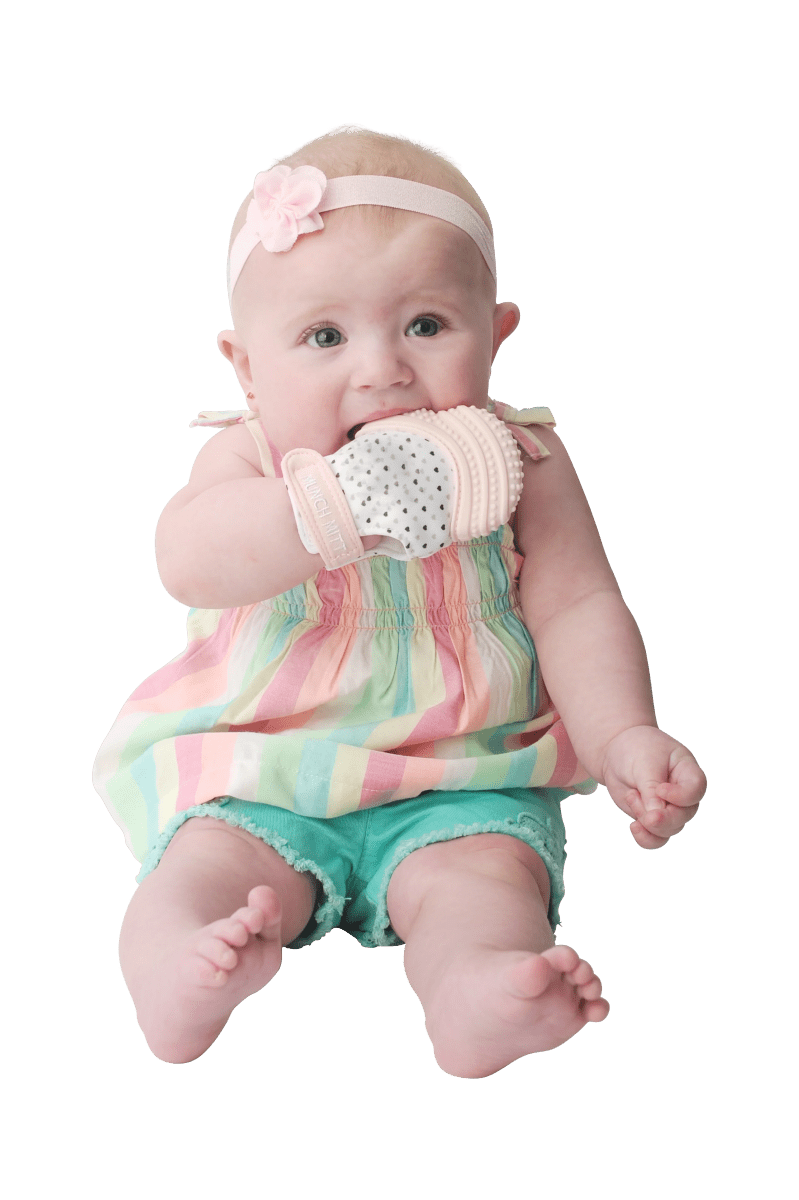 Munch Mitt - Pastel Pink - Hearts-Baby & Toddler-Tools 4 Teaching-Classroom Decor and More