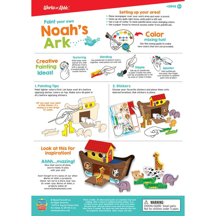 Noah's Ark Wood Craft & Paint Kit-Craft Activity-Tools 4 Teaching-Classroom Decor and More
