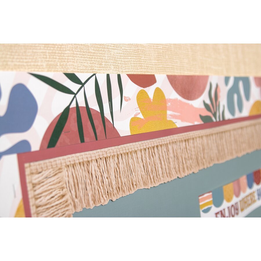 Deep Rose Scalloped Border Trim-Borders-Tools 4 Teaching-Classroom Decor and More