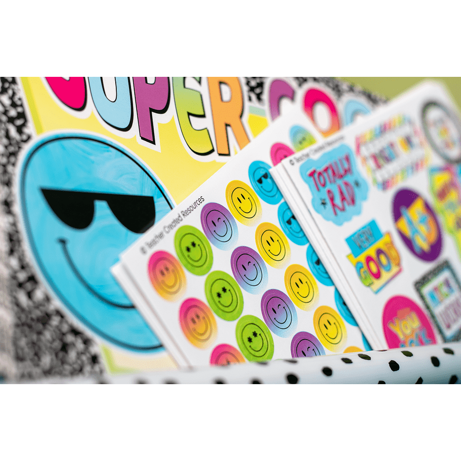 Brights 4Ever Smiley Faces Mini Stickers-Stickers-Tools 4 Teaching-Classroom Decor and More