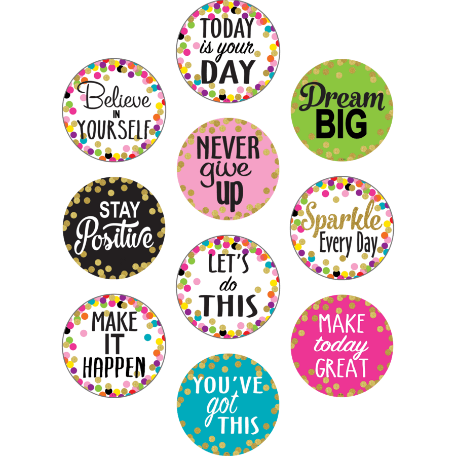 Confetti Positive Sayings Accents-Accents-Tools 4 Teaching-Classroom Decor and More