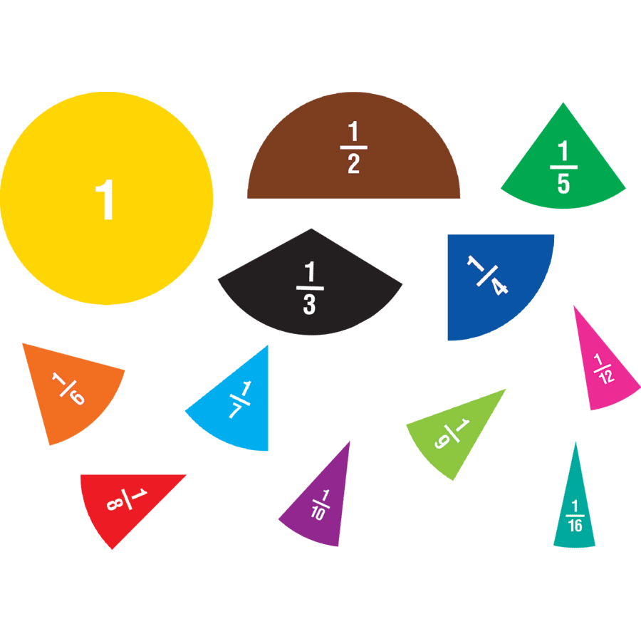 Fraction Circles Magnetic Accents-Fractions, Geometry & Measurement-Tools 4 Teaching-Classroom Decor and More