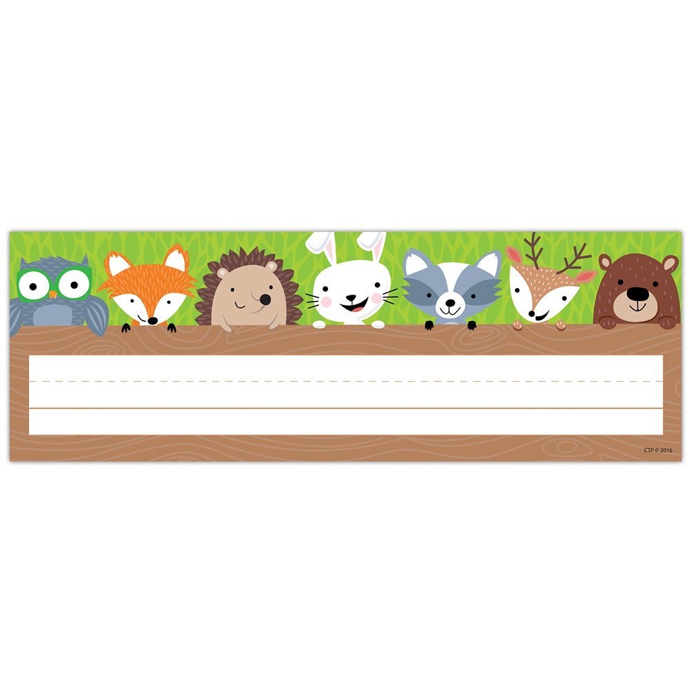 Woodland Friends Nameplates-Nameplates & Name Tags-Tools 4 Teaching-Classroom Decor and More