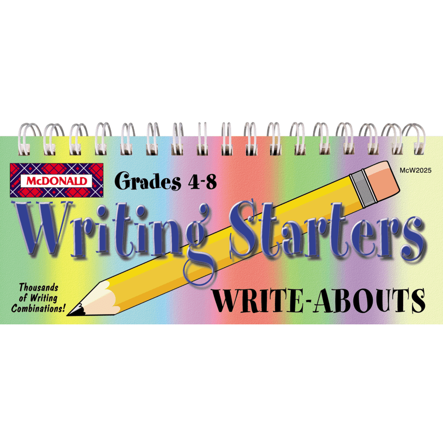 Writing Starters Write-Abouts Grades 4-8-Writing-Tools 4 Teaching-Classroom Decor and More