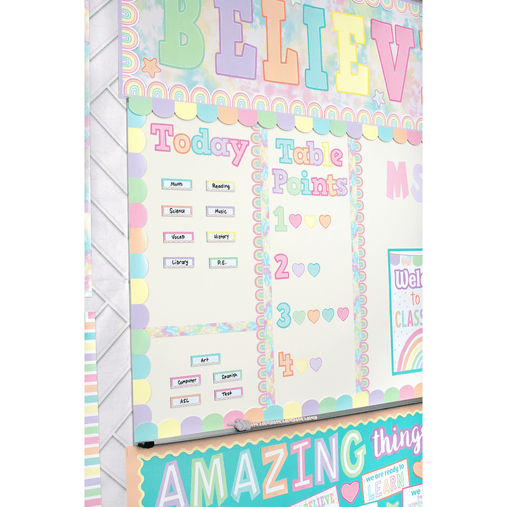 Pastel Pop Believe That You Can Bulletin Board-Bulletin Board Sets-Tools 4 Teaching-Classroom Decor and More