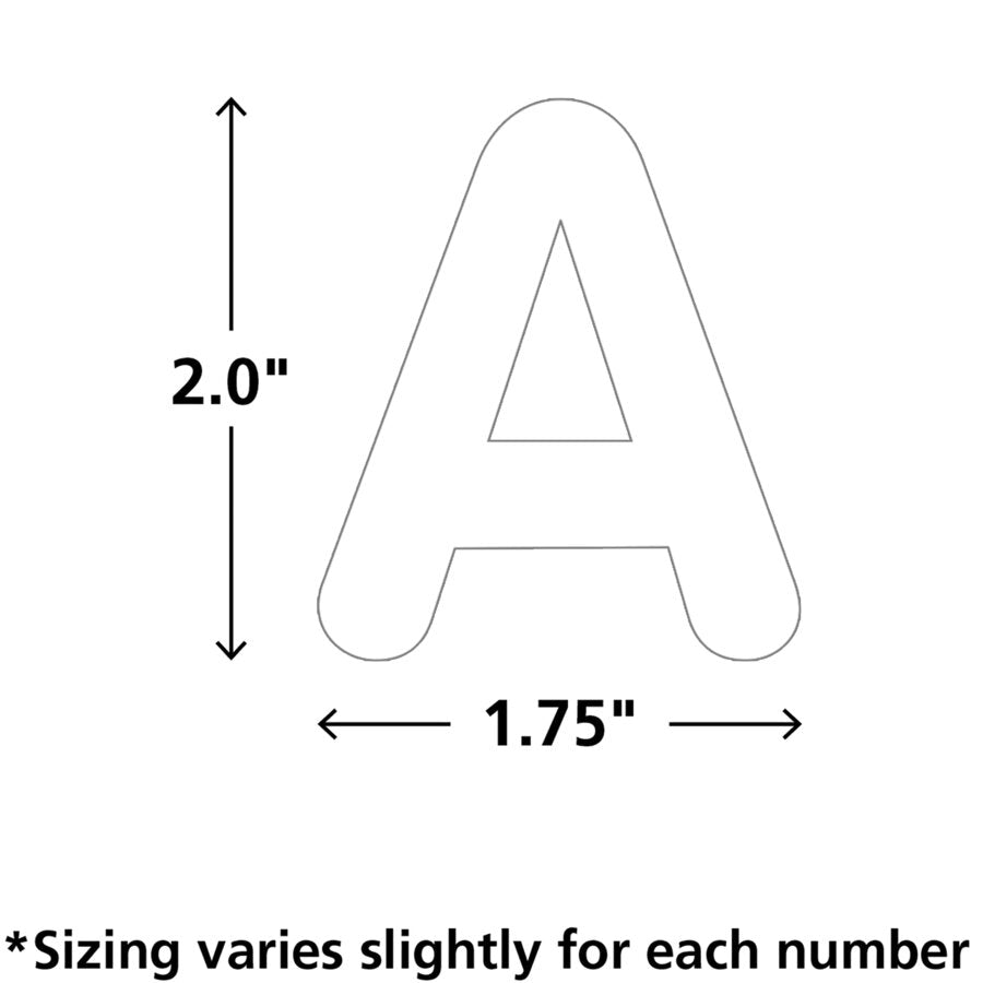White 2" Classic Letters Uppercase Pack-Letters-Tools 4 Teaching-Classroom Decor and More