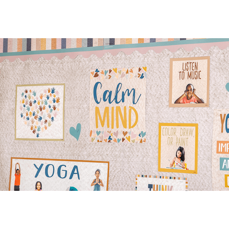 Everyone is Welcome Calming Corner Bulletin Board-Bulletin Board Sets-Tools 4 Teaching-Classroom Decor and More