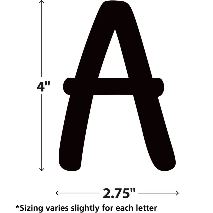 Black 4" Modern Classic Letters Combo Pack-Letters-Tools 4 Teaching-Classroom Decor and More