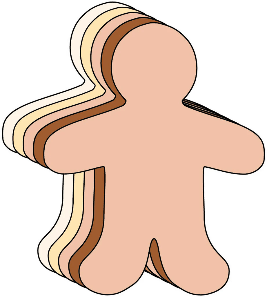 Person Multicultural Creative Cut-Outs- 5.5”-Accents-Tools 4 Teaching-Classroom Decor and More