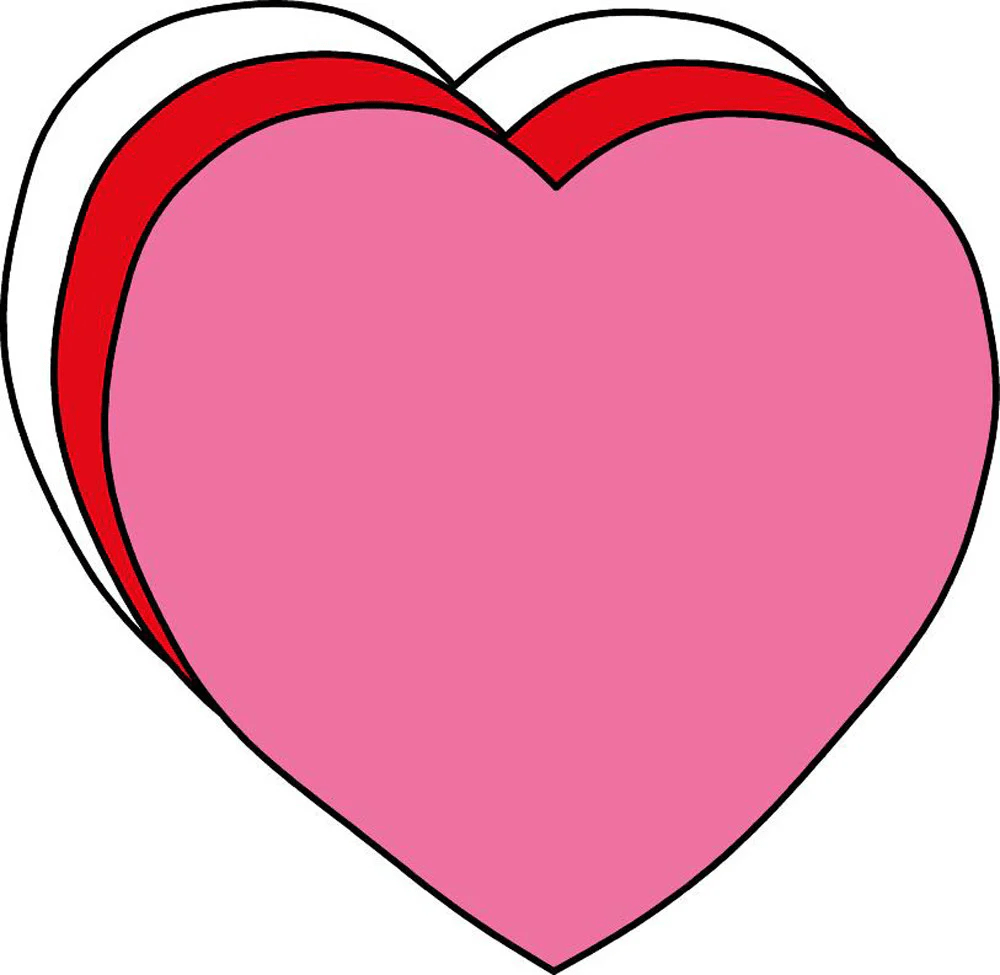 Heart Large Tri-Color Creative Cut-Outs- 5.5”-Accents-Tools 4 Teaching-Classroom Decor and More