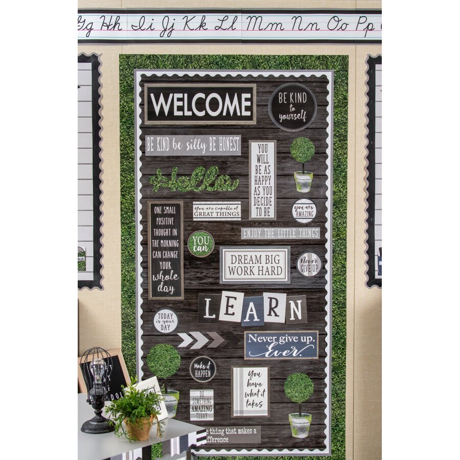 Better Than Paper® Bulletin Board Roll: Black Wood-Bulletin Board Paper - Better Than Paper-Tools 4 Teaching-Classroom Decor and More