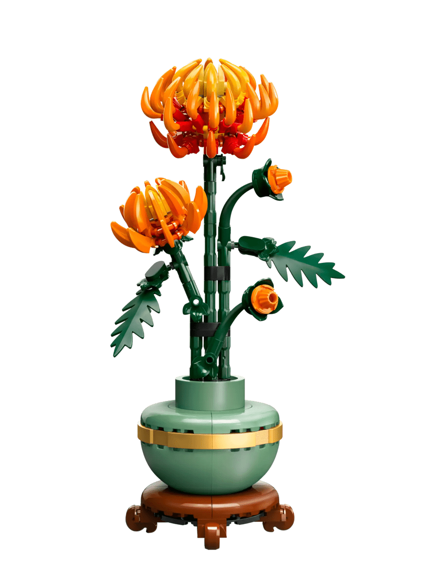 LEGO® Botanicals Chrysanthemum Flower Decor Building Set for Adults-LEGO-Tools 4 Teaching-Classroom Decor and More