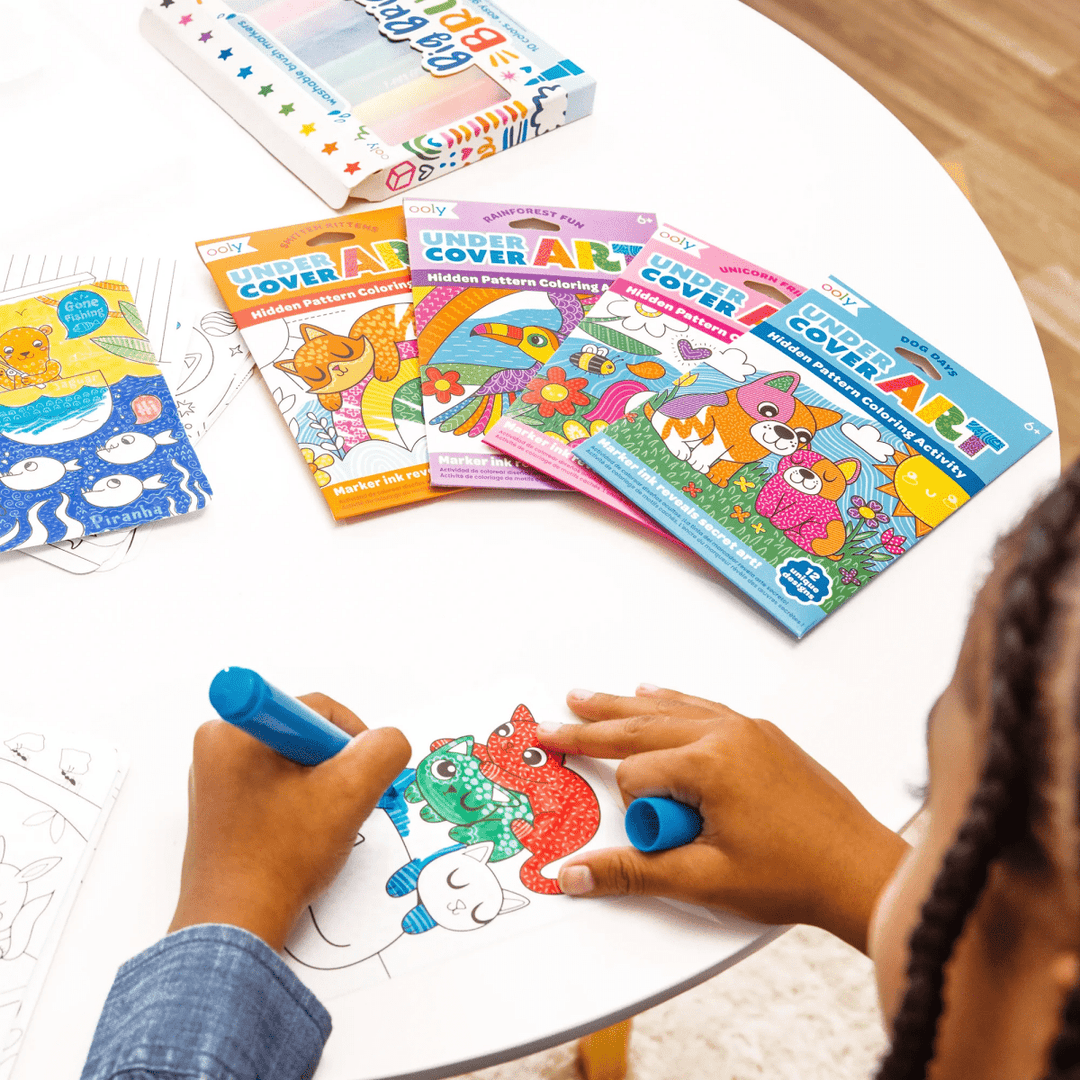 Undercover Art Hidden Pattern Coloring Activity Art Cards - Unicorn Friends-Activity Pads-Tools 4 Teaching-Classroom Decor and More