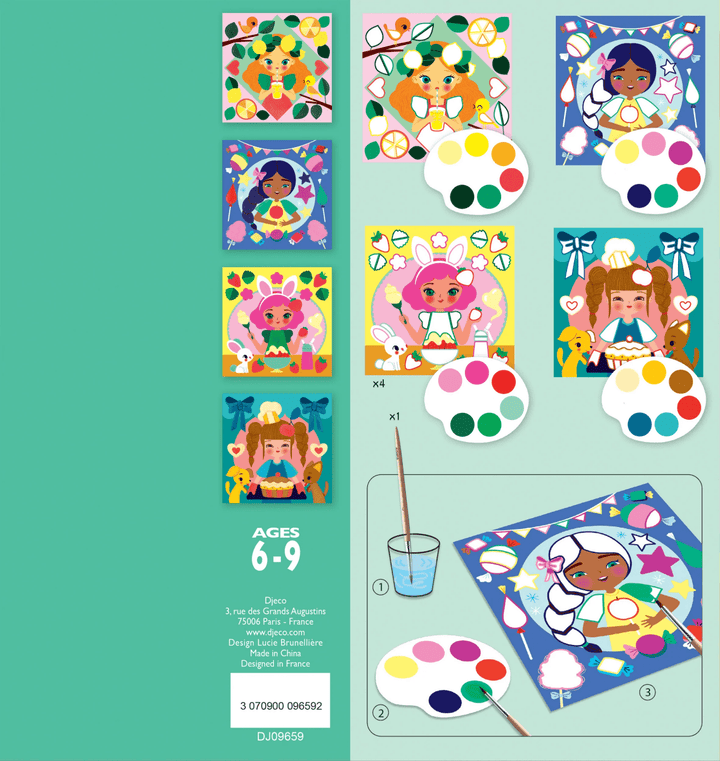 *Snack Time Surprise Watercolor Painting Cards Activity Set-Craft Activity-Tools 4 Teaching-Classroom Decor and More