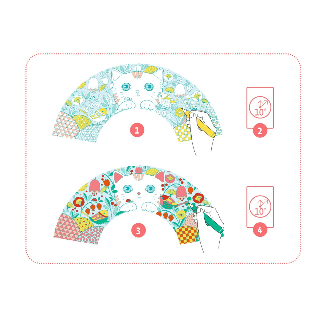 Koneko DIY Fan and Case Craft Kit-Craft Activity-Tools 4 Teaching-Classroom Decor and More