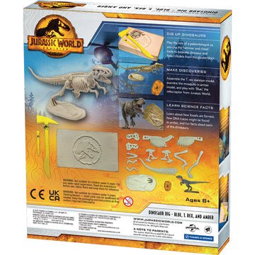 Jurassic World: Dominion Dinosaur Dig - Blue, T. Rex, and Amber-Science & STEM-Tools 4 Teaching-Classroom Decor and More