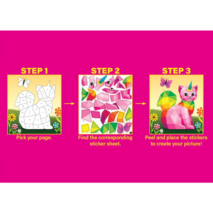 Magical Creatures Modern Mosaics Stick to the Numbers-Activity Pads-Tools 4 Teaching-Classroom Decor and More