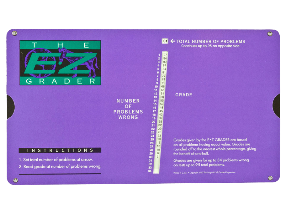 E-Z Grader (Purple)-Office Supplies-Tools 4 Teaching-Classroom Decor and More
