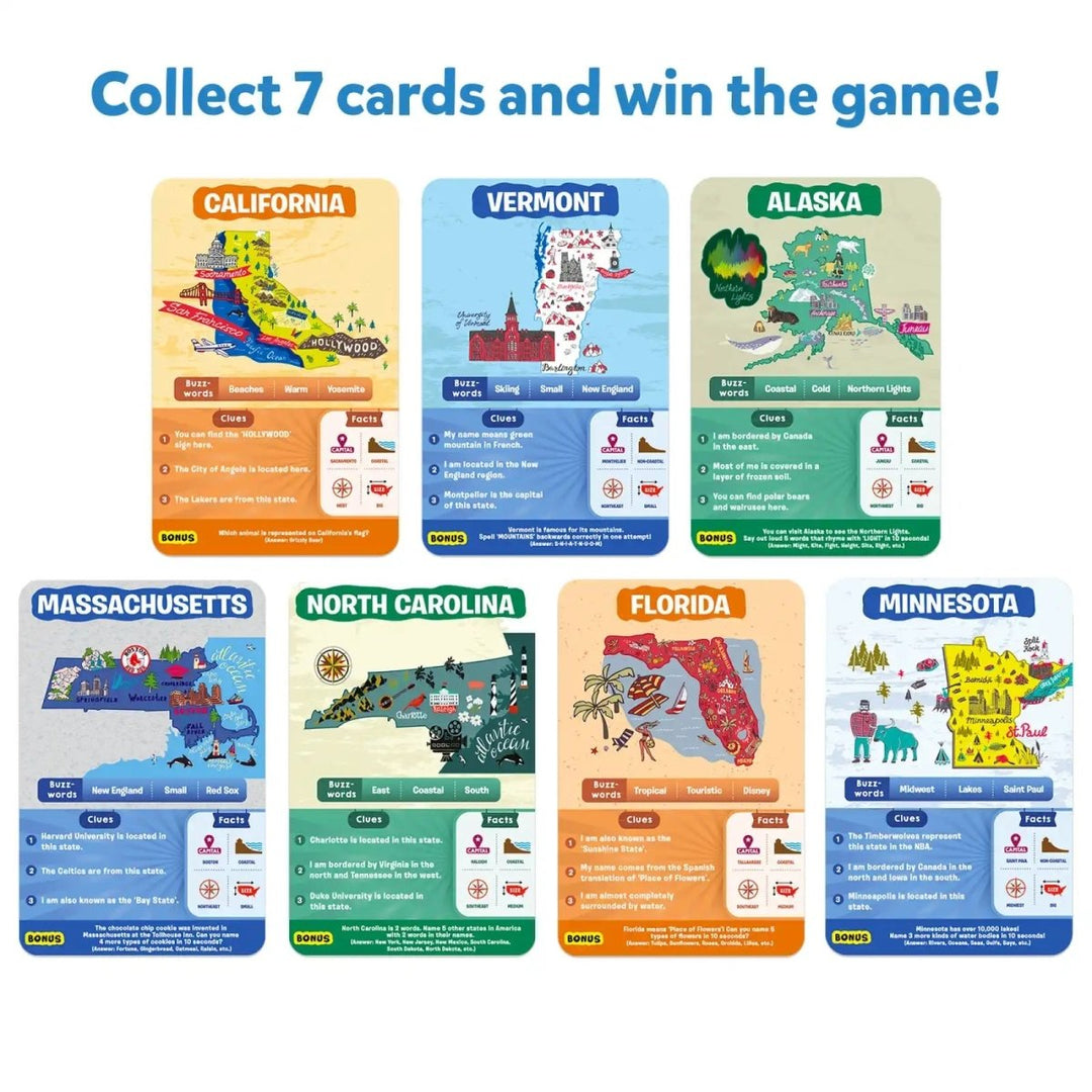 Guess in 10: States Of America | Trivia card game (ages 8+)-Craft Activity-Tools 4 Teaching-Classroom Decor and More