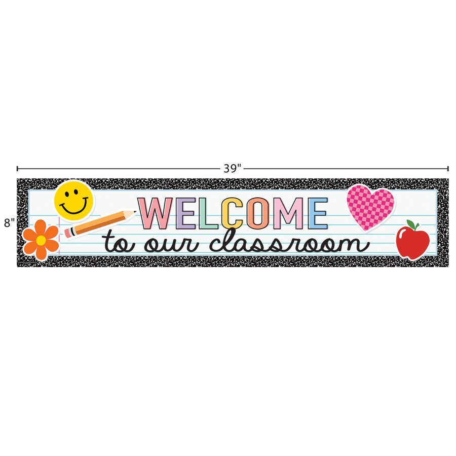 Cool for School Welcome to Our Classroom Banner-Banner-Tools 4 Teaching-Classroom Decor and More