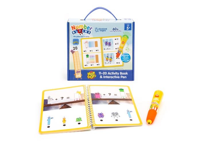 Hot Dots® Numberblocks Activity Book 11-20 & Interactive Pen-Numbers, Counting & Sorting-Tools 4 Teaching-Classroom Decor and More
