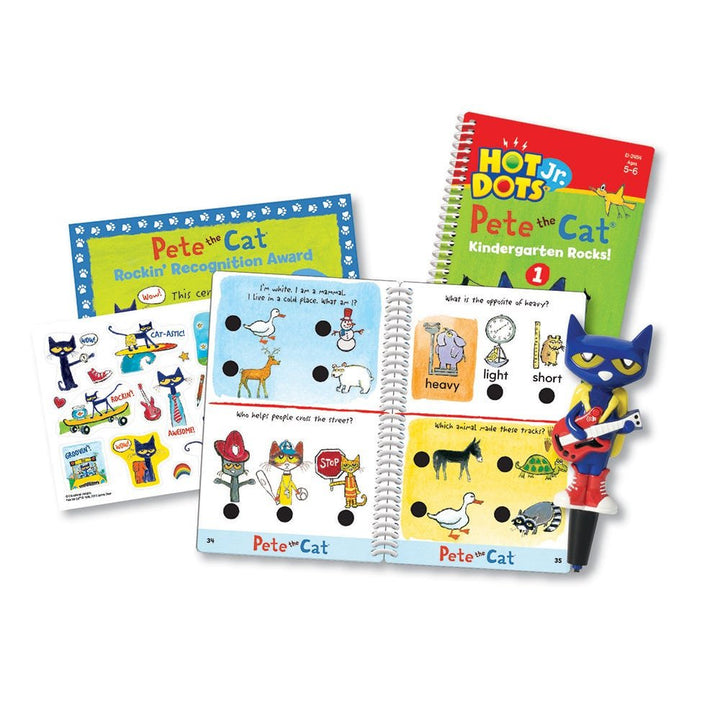 Hot Dots® Jr. Pete the Cat® Kindergarten Rocks! Set with Pete the Cat®—Your Groovin', Schoolin', Friend Pen-Hot Dots-Tools 4 Teaching-Classroom Decor and More