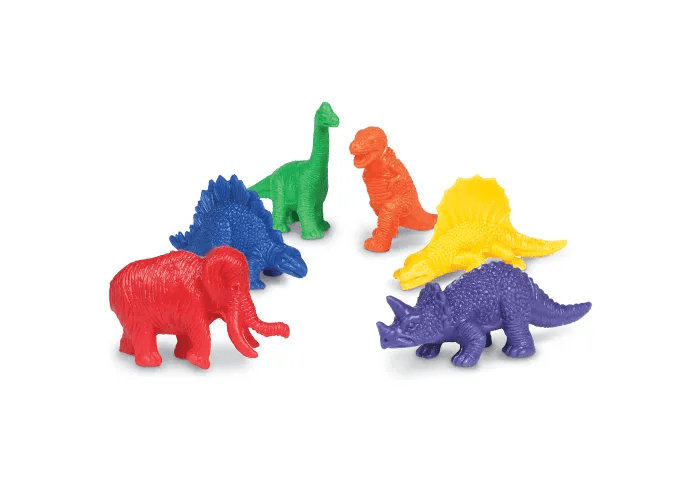 Mini Dino Counters, Set of 108-Numbers, Counting & Sorting-Tools 4 Teaching-Classroom Decor and More