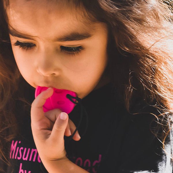 Ark's Smiley Face Chewmoji® Chewelry - Royal Blue, XXT / Very Firm-Sensory-Tools 4 Teaching-Classroom Decor and More