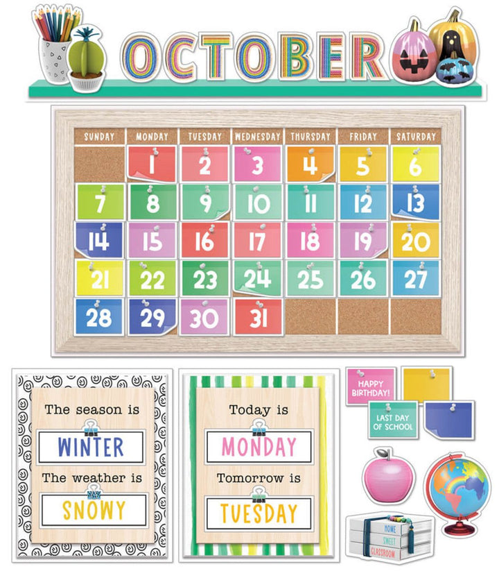 Creatively Inspired Calendar Bulletin Board Set-Bulletin Board Sets-Tools 4 Teaching-Classroom Decor and More