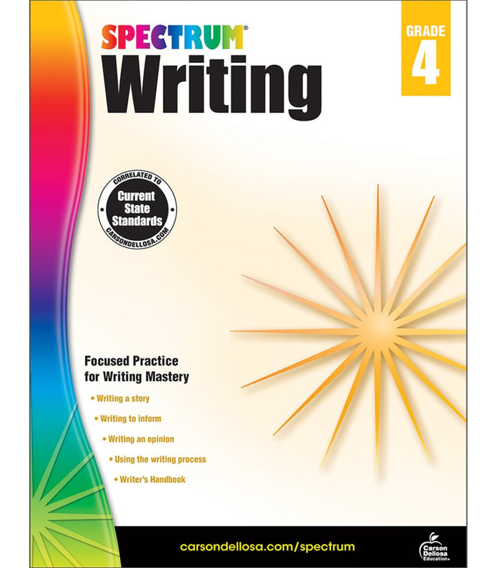 Spectrum Writing Workbook Paperback-ELA Books-Tools 4 Teaching-Classroom Decor and More