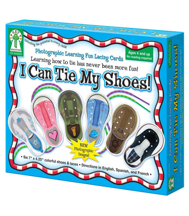 I Can Tie My Shoes Lacing Cards Grade PK-1-Classroom Essentials-Tools 4 Teaching-Classroom Decor and More