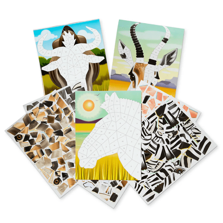 Mosaic Sticker Pad - Safari-Activity Pads-Tools 4 Teaching-Classroom Decor and More