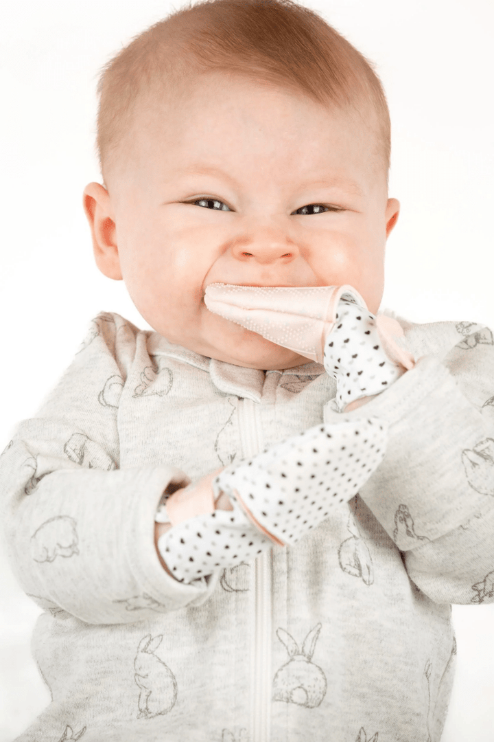 Munch Minis - Teething & Anti-scratch mitts - Grey Geo-Baby & Toddler-Tools 4 Teaching-Classroom Decor and More