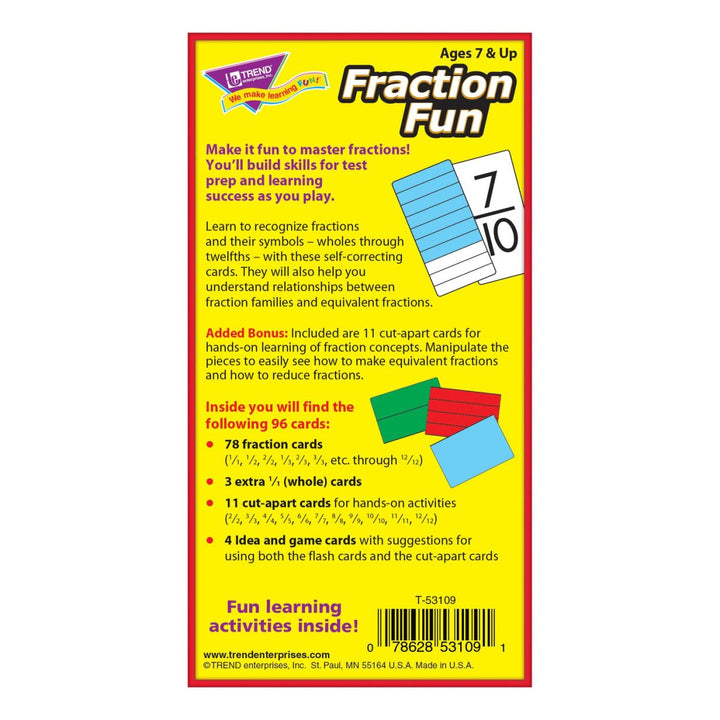 Fraction Fun Skill Drill Flash Cards-Flashcards-Tools 4 Teaching-Classroom Decor and More
