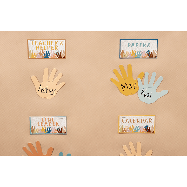 Everyone is Welcome Helping Hands Mini Bulletin Board-Mini Bulletin Boards-Tools 4 Teaching-Classroom Decor and More