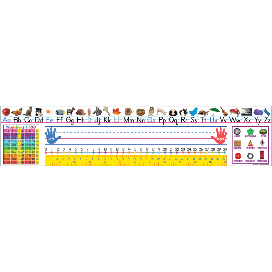 Colorful Traditional Printing Jumbo Nameplates-Nameplates & Name Tags-Tools 4 Teaching-Classroom Decor and More